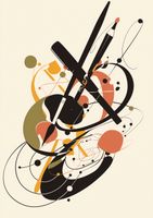 Plakat 29,7x42cm Abstrakcyjny Rapsod