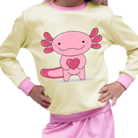 Piżama dziecięca Axolotl z Sercem