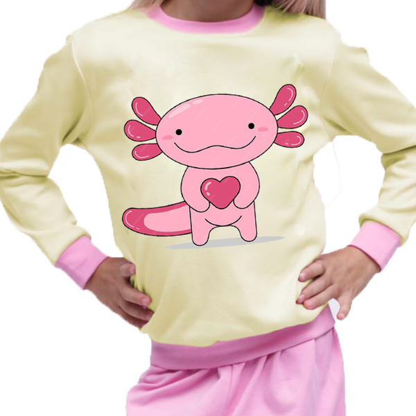 Piżama dziecięca Axolotl z Sercem zdjęcie 1