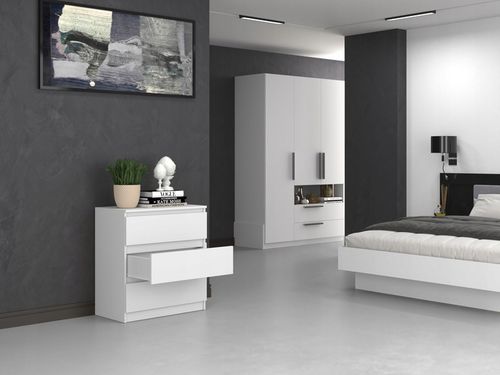 KOMODA SZAFKA 3 SZUFLADY MALWA M3 BIAŁA na Arena.pl