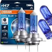 ŻARÓWKI OSRAM H7 COOL BLUE BOOST 5500K 80W BIAŁE ŚWIATŁO + W5W WHITE EFFECT