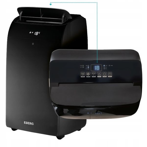 Klimatyzator przenośny ELIO 3,5kW osuszacz 40l WiFi + uszczelka ClimaLock zdjęcie 10