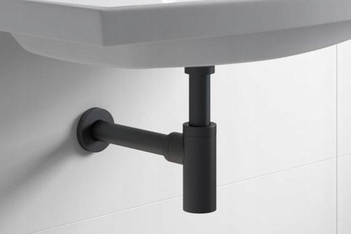 Korek klik klak czarny automatyczny bez przelewu z syfonem do umywalki YOKA na Arena.pl