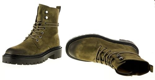 Botki trzewiki workery gruba podeszwa zielone Rozmiar obuwia - 40 na Arena.pl