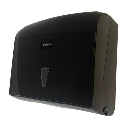 Pojemnik Dozownik Podajnik ręczniki papierowe ZZ czarny naścienny ATEST PZH na Arena.pl