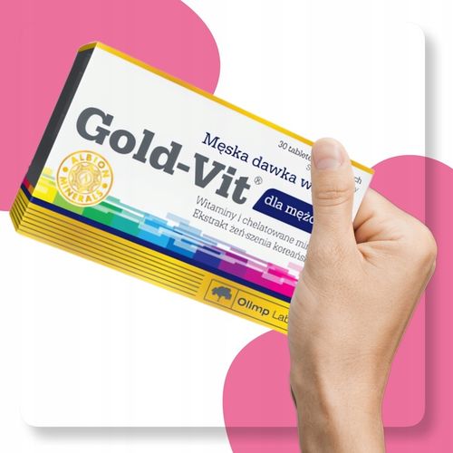 Multiwitamina DLA MĘŻCZYZN Olimp Gold Vit 30 tabletek suplement diety na Arena.pl