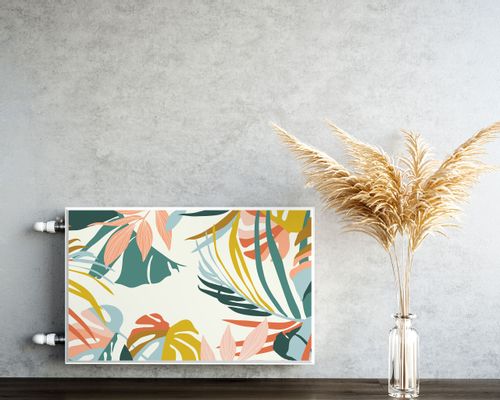 MATA Magnetyczna Na Grzejnik Abstrakcyjne Liście 90cm x 60cm na Arena.pl