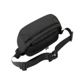 Nerka męska czarna saszetka biodrowa na pas torba sportowa regulowana