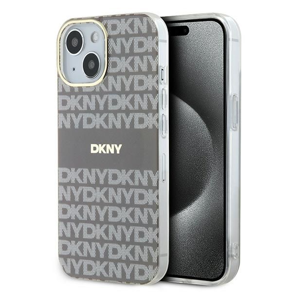 Etui DKNY do iPhone 15, iPhone 14, iPhone 13, Beżowy, MagSafe zdjęcie 1