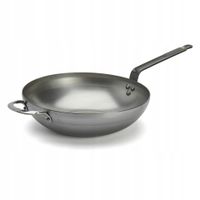 Wok stalowy 32 cm do indukcji smażenia bez powłok Mineral B de Buyer