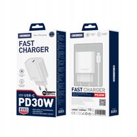 Szybka Ładowarka z Kablem USB-C USB typ C PD 30W QC Quick Charge + Kabel