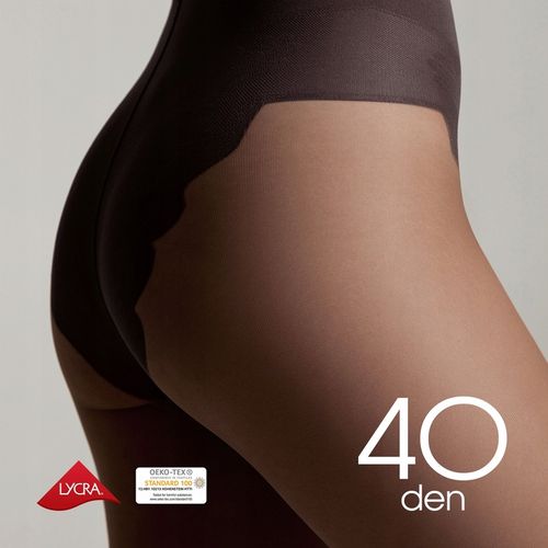 Rajstopy damskie wyszczuplające Lycra Conte STYLE 40 DEN czarne rozmiar 4 na Arena.pl