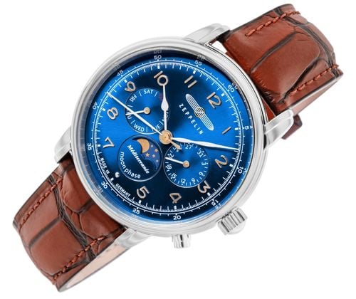 zegarek męski zeppelin mediterranee moonphase 9636-3 + box na Arena.pl