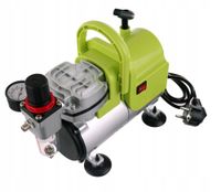 2X Cichy Kompresor AS18-3 Auto Stop 4 bar uchwyt do aerografu Filtr redukto