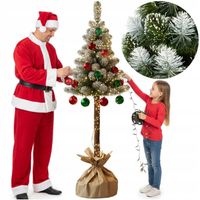 CHOINKA SZTUCZNA NA PNIU PIĘKNA SOSNA DIAMENTOWA GĘSTA OŚNIEŻONA DUŻA 180cm