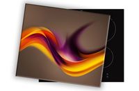 SZKLANA DESKA NA KUCHENKĘ 60x52 027A FALA