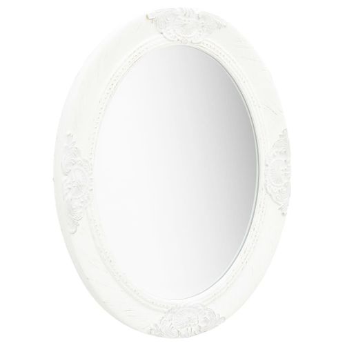 Lustro ścienne w stylu barokowym 50x60cm białe VidaXL na Arena.pl