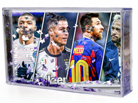 Akwarium - Ramka wodna 3D - Neymar, Messi, Ronaldo, Mbappe