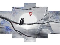 OBRAZ PTAKI ROMANTYCZNYM PARYŻU