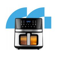 FRYTKOWNICA BEZTŁUSZCZOWA FRYTOWNICA AIR FRYER DUŻA 7L MOCNA 1800W OKIENKO