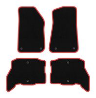 Dywaniki welurowe CARLUX-RED do Jeep Wrangler JL 4XE 5-drzwi czarne
