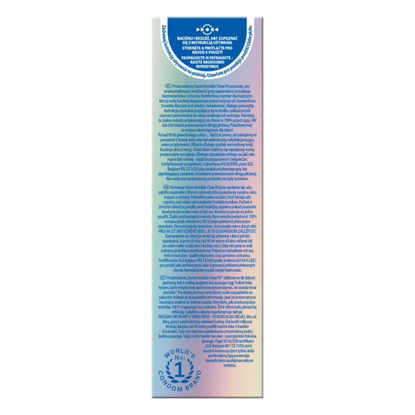 Durex Invisible Close Fit 10 szt. zdjęcie 3