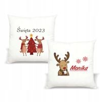 Poduszka z nadrukiem PREZENT ŚWIĄTECZNY ŚWIĘTA ROK