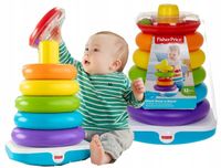 FISHER PRICE GIGAPIRAMIDKA DUŻA PIRAMIDKA Z KÓŁEK