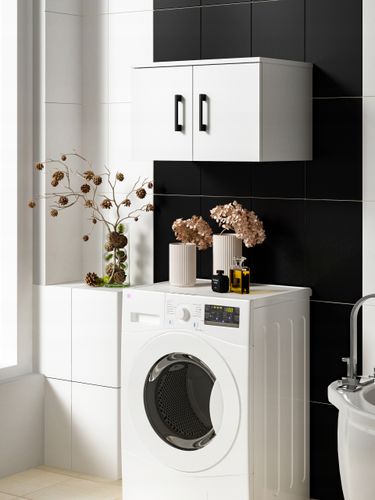 Szafka łazienkowa nad pralkę NERO 50 biała (W2) na Arena.pl