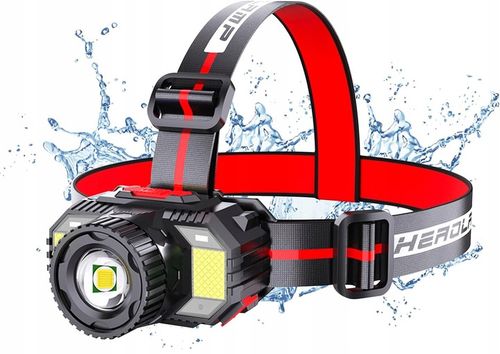 MOCNA LATARKA CZOŁOWA 1000lm 10W CZOŁÓWKA 6 TRYBÓW AKUMULATOR 500m ZOOM MOC na Arena.pl