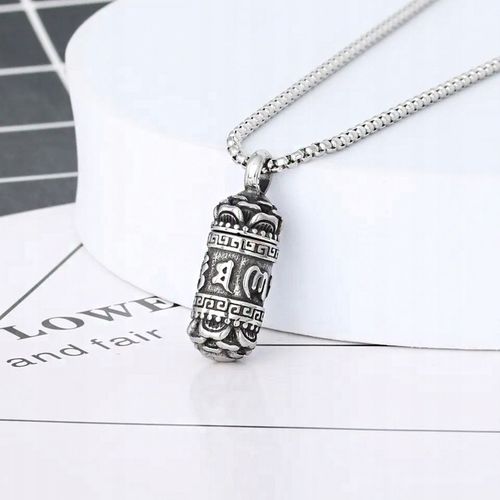 NASZYJNIK MĘSKI SEKRETNIK SREBRNY WISIOREK OTWIERANY STAL CHIRURGICZNA 316L na Arena.pl