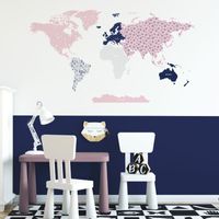 Naklejka Mapa Świata DK343 L