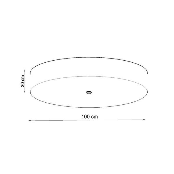 Plafon SKALA 100 czarny zdjęcie 4