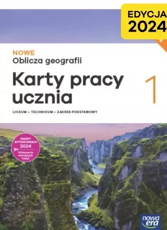 Nowe Oblicza geografii 1 Karty pracy liceum technikum z. podstawowy 2024 na Arena.pl