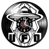 Zegar ścienny z płyty winylowej Ufo 1809.14
