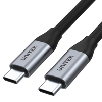 Unitek Przewód USB-C na USB-C 10Gbps 4K 60Hz 20V/5A 1metr