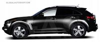 INFINITI FX 35 / FX37 / FX50 - Listwy CHROM na drzwi boczne chromowane