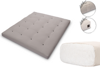 Materac 180x200 Bawełniany - Pascall Futon Comfort Natural - Szary