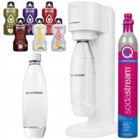 SATURATOR SODASTREAM GAIA BIAŁY 1 BUTELKA SYFON DO GAZOWANIA WODY + NAPOJE
