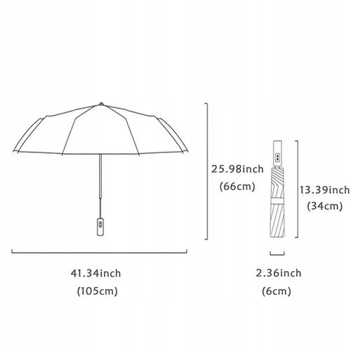 DUŻY PARASOL XXL SKŁADANY AUTOMAT PARASOLKA WODOODPORNA na Arena.pl