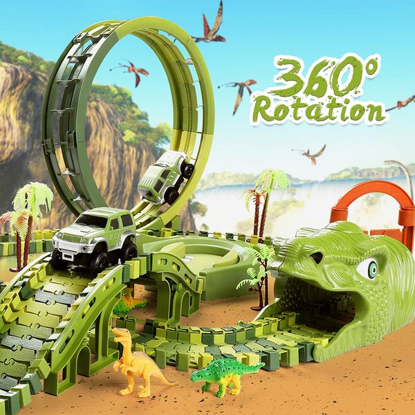 Mega Tor Wyścigowy Dinozaur Park Magic Track 260 elementów zdjęcie 5