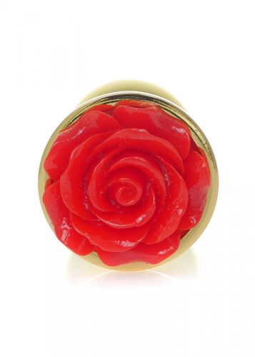 plug jewellery gold plug rose  red na Arena.pl
