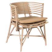 RattaNeo Leiden k102 krzesło jasny brąz rattan naturalny
