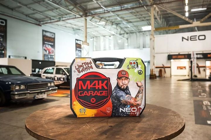 ZESTAW NARZĘDZI M4K GARAGE NEO TOOLS 90 el. WALIZKA KLUCZE NASADOWE 10-100 zdjęcie 7