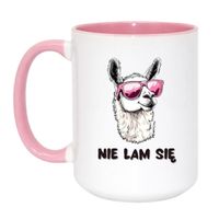 Duży Biało-Różowy 450 ml