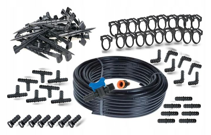 Linia kroplująca 50m + 50 szpilek /100 akcesoriów zdjęcie 1