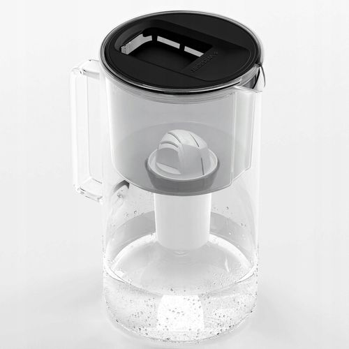 Dzbanek filtrujący szklany Wessper 3l D2 BOROSILICATE czarny + 1x na Arena.pl
