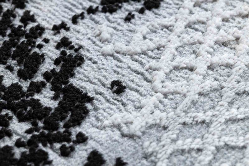 RUG/LU/IONA/FRAME/BLACK+GREY/160x220 zdjęcie 8