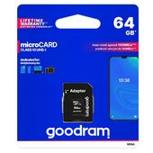 GOODRAM KARTA PAMIĘCI 64 GB MICRO SD HC CLASS 10 + ADAPTER