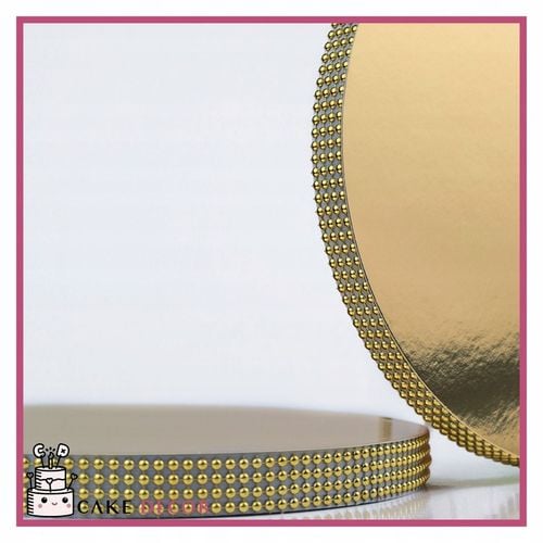 Podkład pod tort STYRODUR ZŁOTY 30 cm CEKINOWY BOK Gruby CakeDecor na Arena.pl